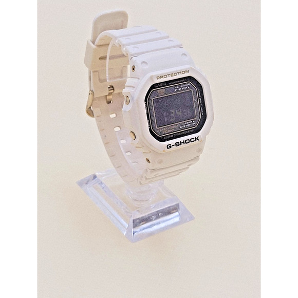 Casio G-Shock DW-5625B 25th Anniversary Mens Watch White Gold Resin Stainless
